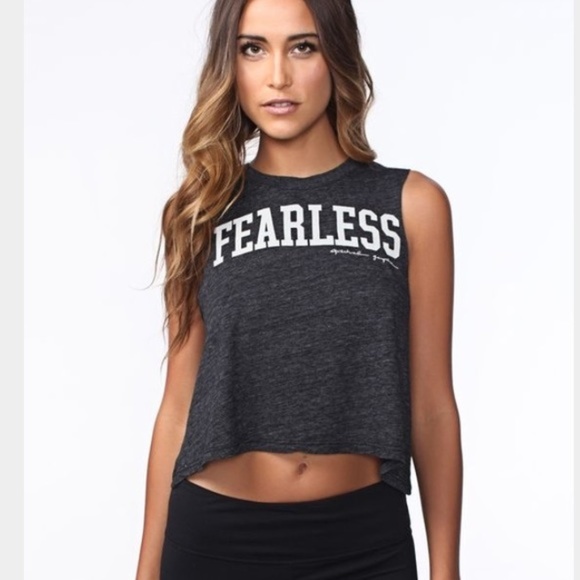 Spiritual Gangster Tops - Spiritual Gangster | Fearless Graphic Crop Tank S